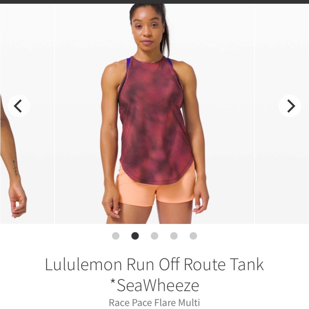 Lululemon Run Off Route Tank *SeaWheeze - NWT